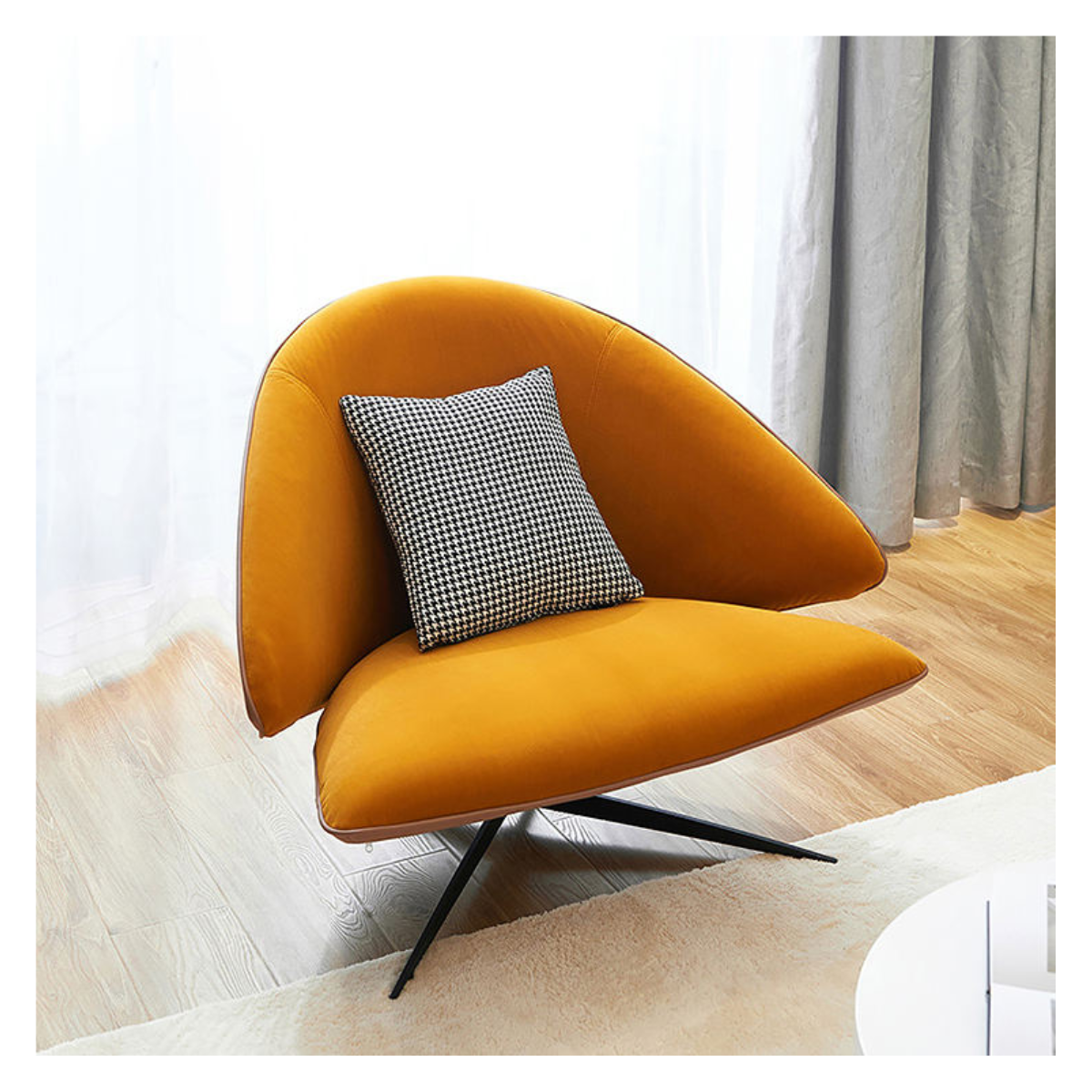 Marigold Petal Lounge Chair